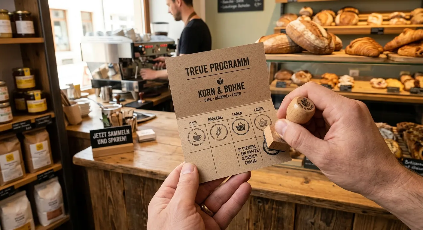 Stempelkarte für Café, Bäckerei & Laden: so gestaltest du ein Treueprogramm, das funktioniert
